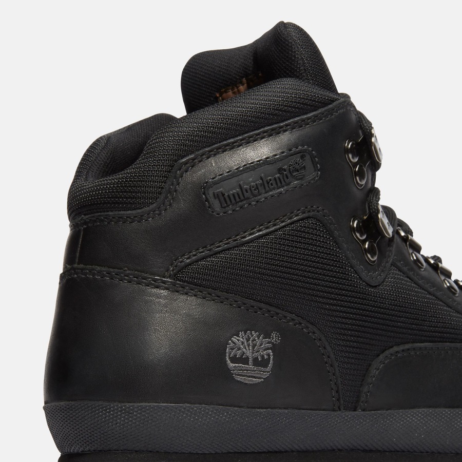 Timberland Ireland Black Smooth/Black Men's Euro Hiker Boots