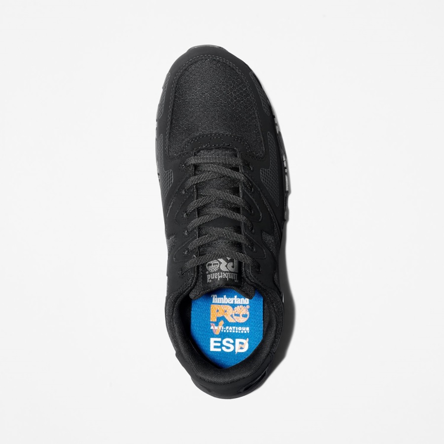 Timberland Ireland Black Synthetic/Nylon Men's Pro Powertrain Alloy Toe Work Sneaker