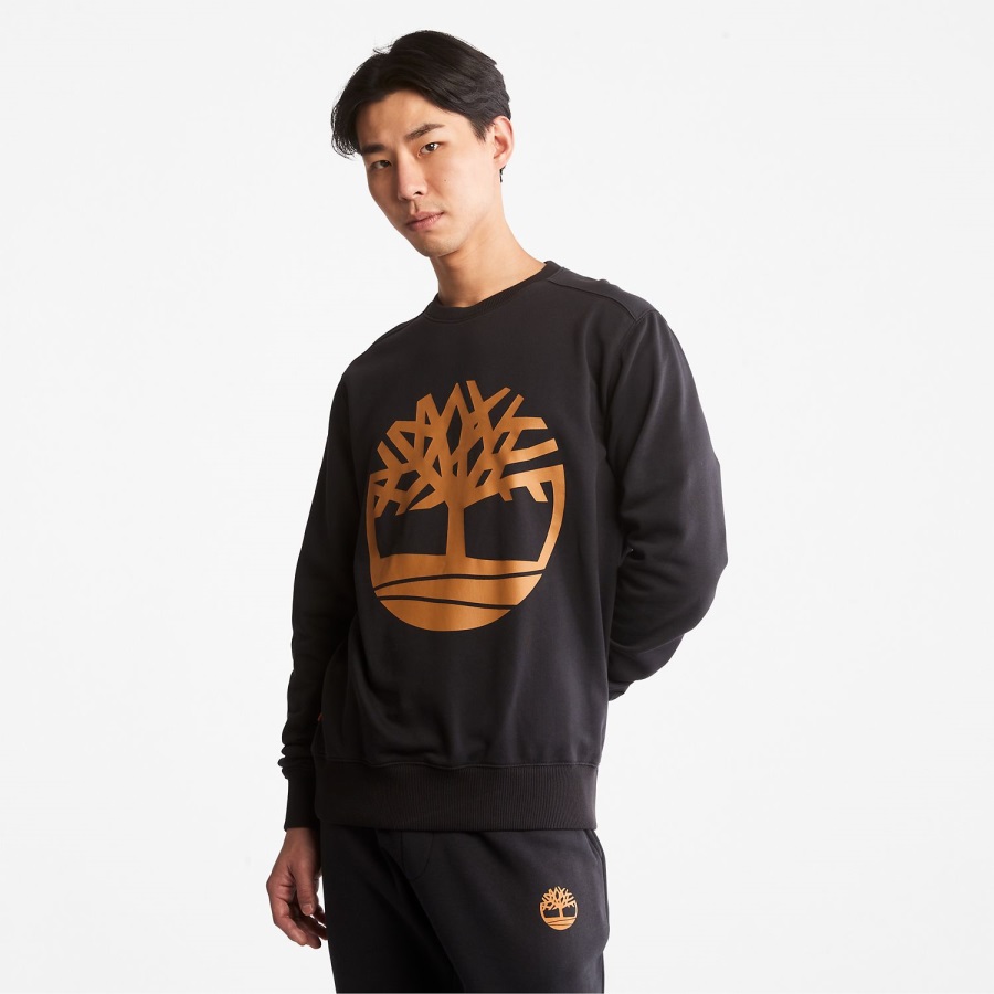Timberland Ireland Black/Wheat Tree Logo Crewneck Sweatshirt
