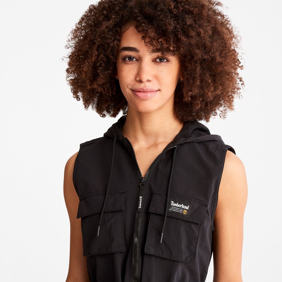 Timberland Ireland Black Women's Progressive Utility Hoodie Dress