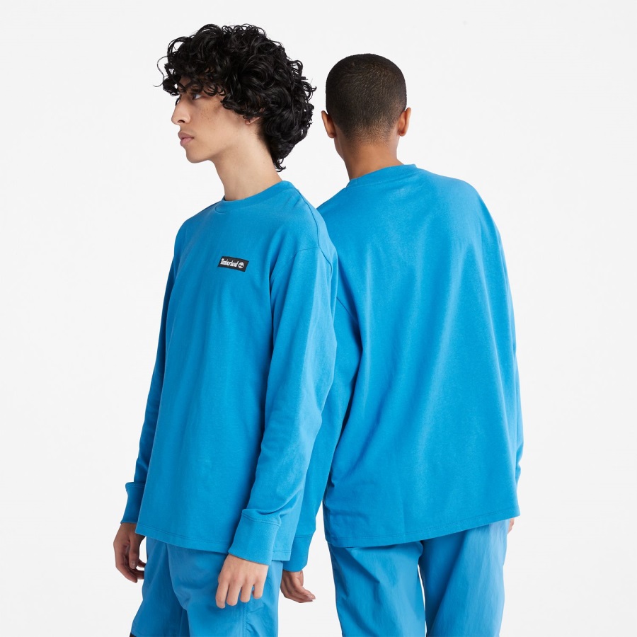 Timberland Ireland Bright Blue Heavyweight Long-Sleeve T-Shirt