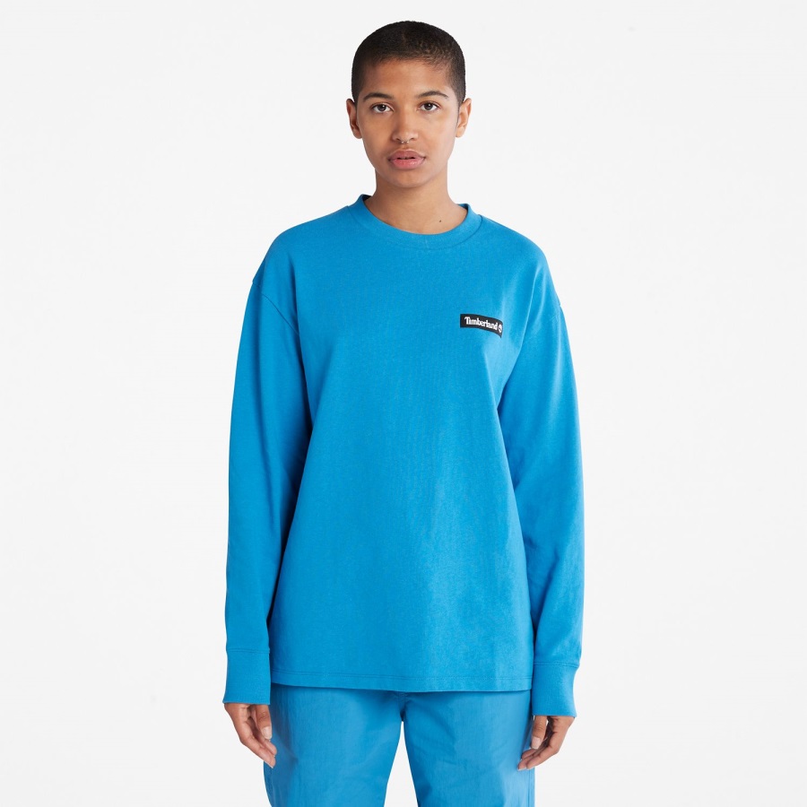 Timberland Ireland Bright Blue Heavyweight Long-Sleeve T-Shirt