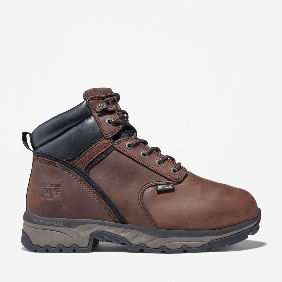 Timberland Ireland Brown Full-Grain Leather Men's Jigsaw Met Guard Steel Toe Work Boot