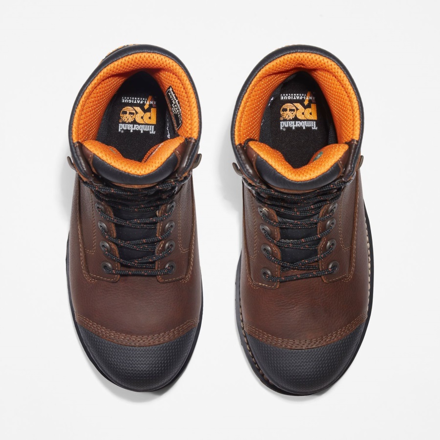 Timberland Ireland Brown Full-Grain Men's Boondock 8 Composite Toe Waterproof Work Boot
