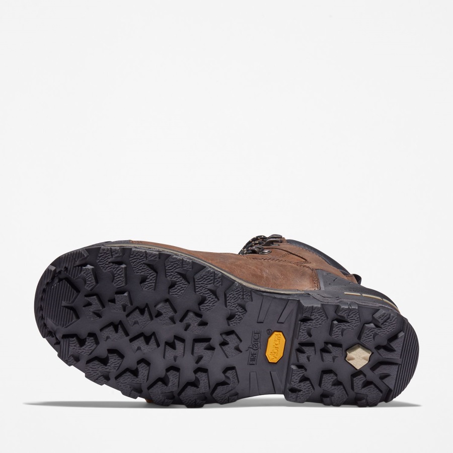 Timberland Ireland Brown Full-Grain Men's Boondock Hd 6 Composite Toe Waterproof Work Boot