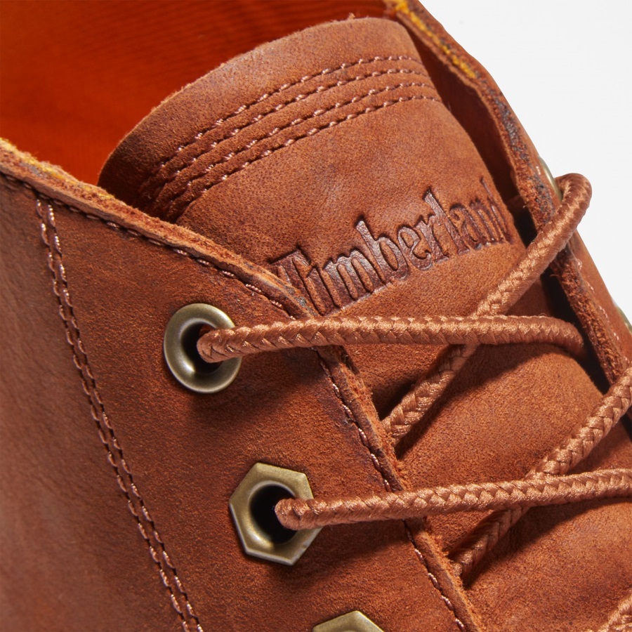 Timberland Ireland Brown Full-Grain Men's Redwood Falls Waterproof Chukka Boots