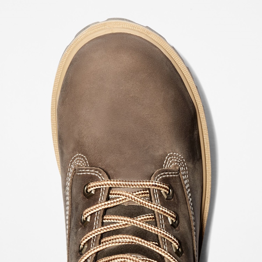 Timberland Ireland Brown Full-Grain Women's Direct Attach 6 Steel Safety Toe Waterproof Work Boot