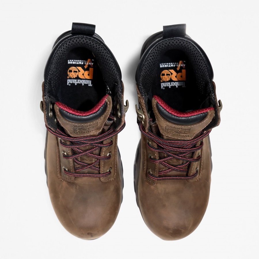 Timberland Ireland Brown/Purple Women's Hypercharge 6-Inch Waterproof Comp-Toe Boots