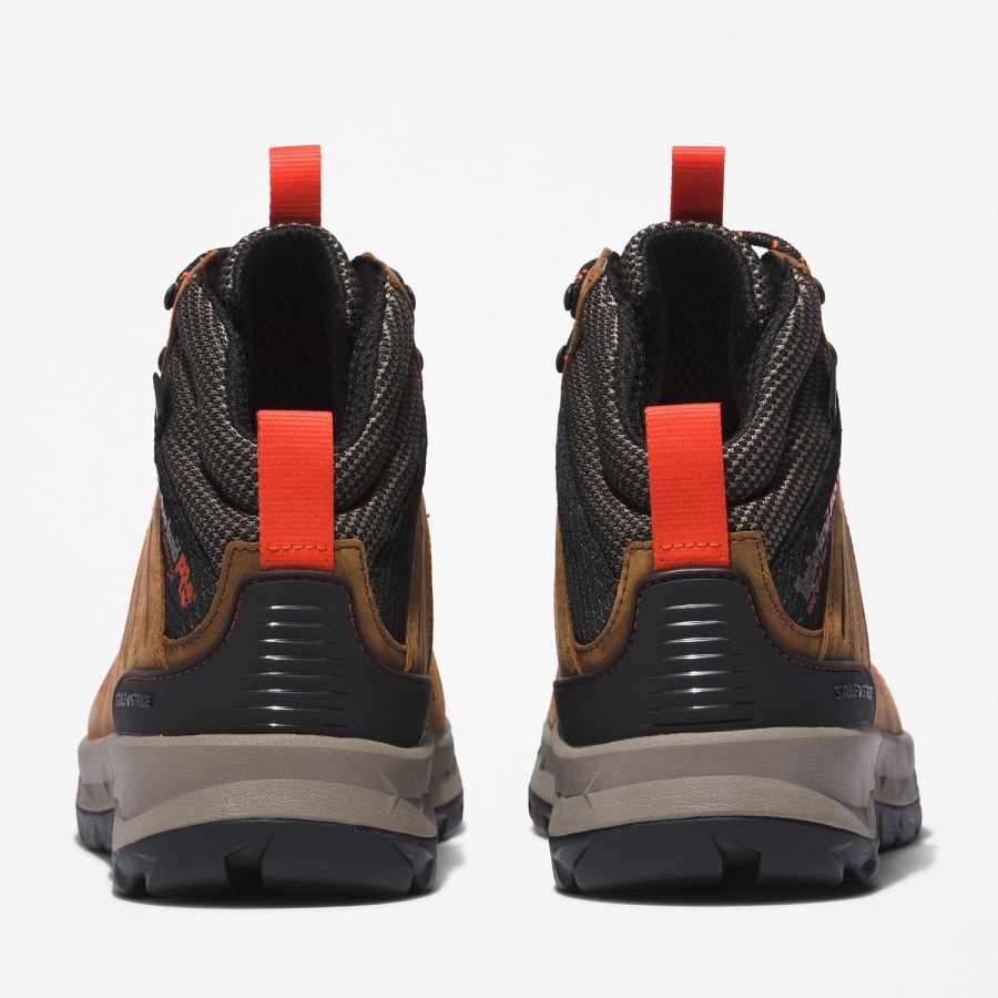 Timberland Ireland Brown/Red Men's Trailwind Waterproof Comp-Toe Work Boots