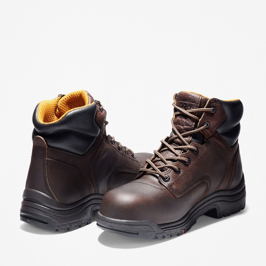 Timberland Ireland Camel Brown Full-Grain Men's Titan 6 Composite Toe Work Boot