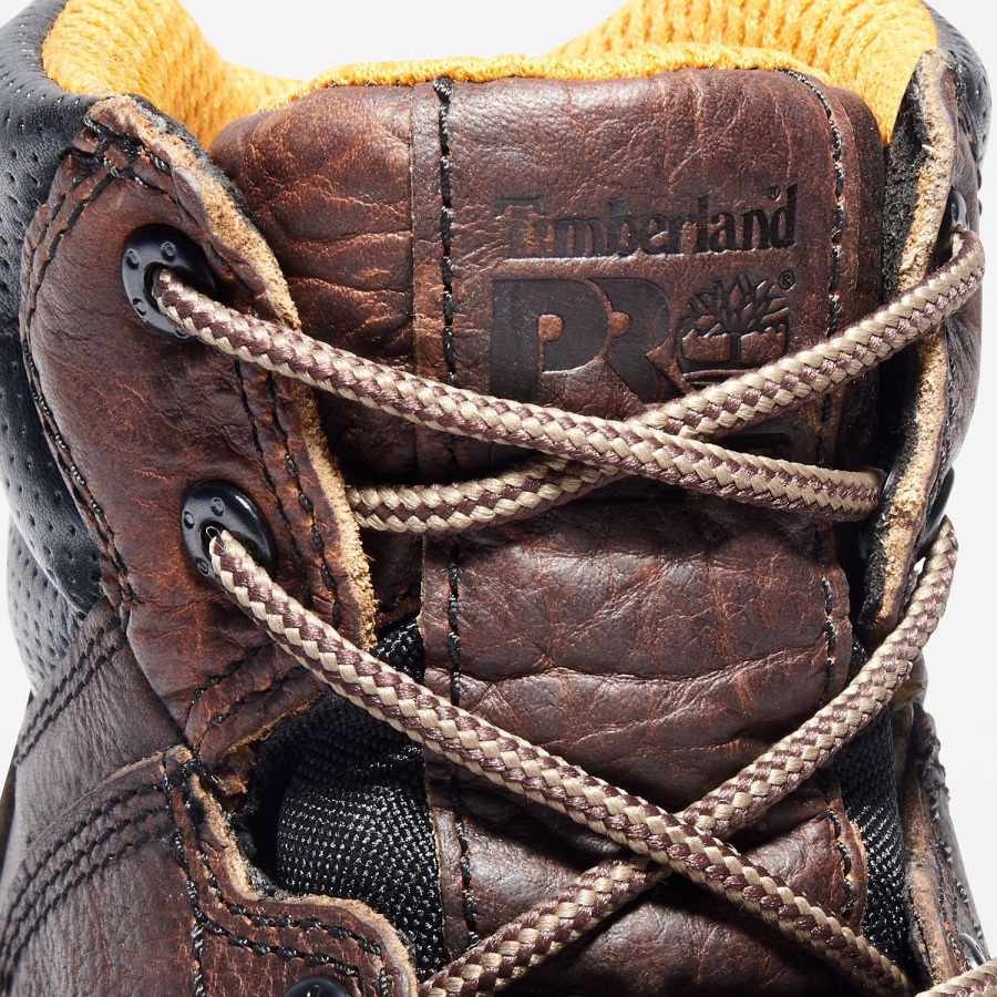 Timberland Ireland Camel Brown Full-Grain Men's Titan 6 Composite Toe Work Boot