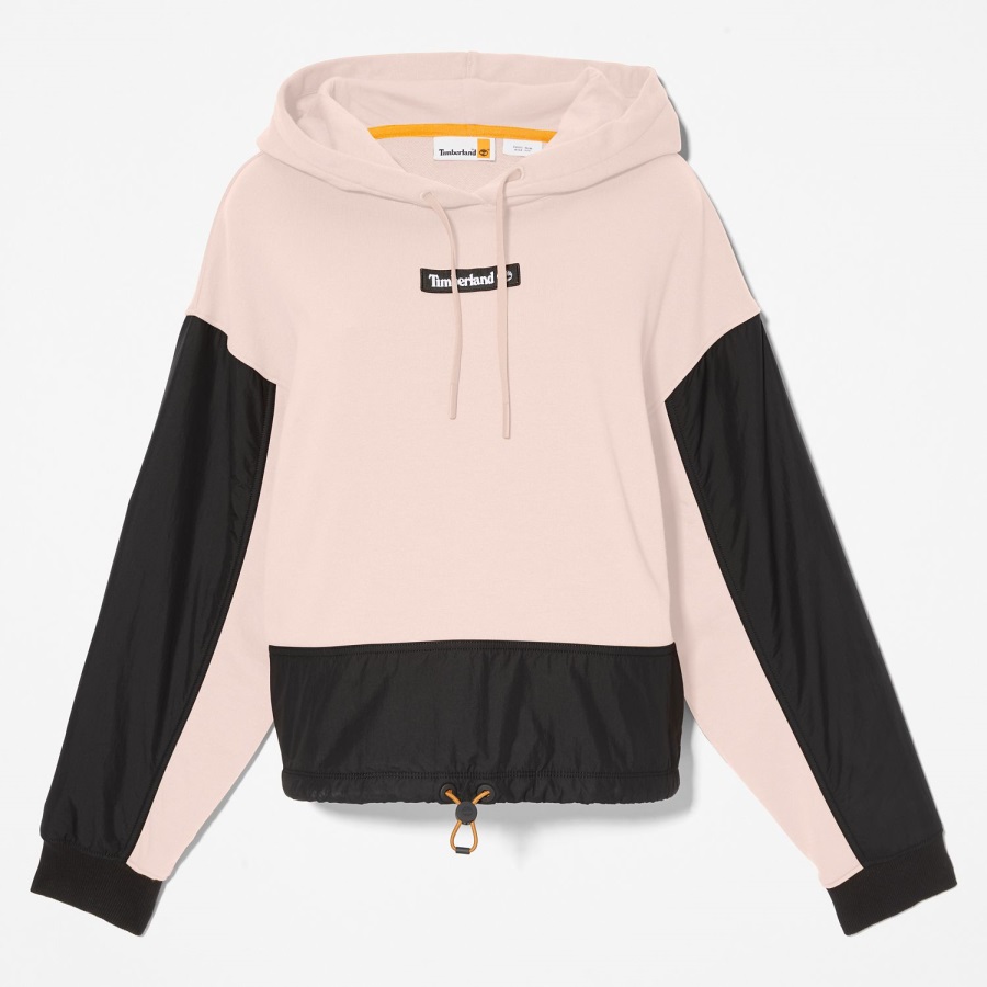 Timberland Ireland Cameo Rose Women's Colorblock Mixed-Media Hoodie