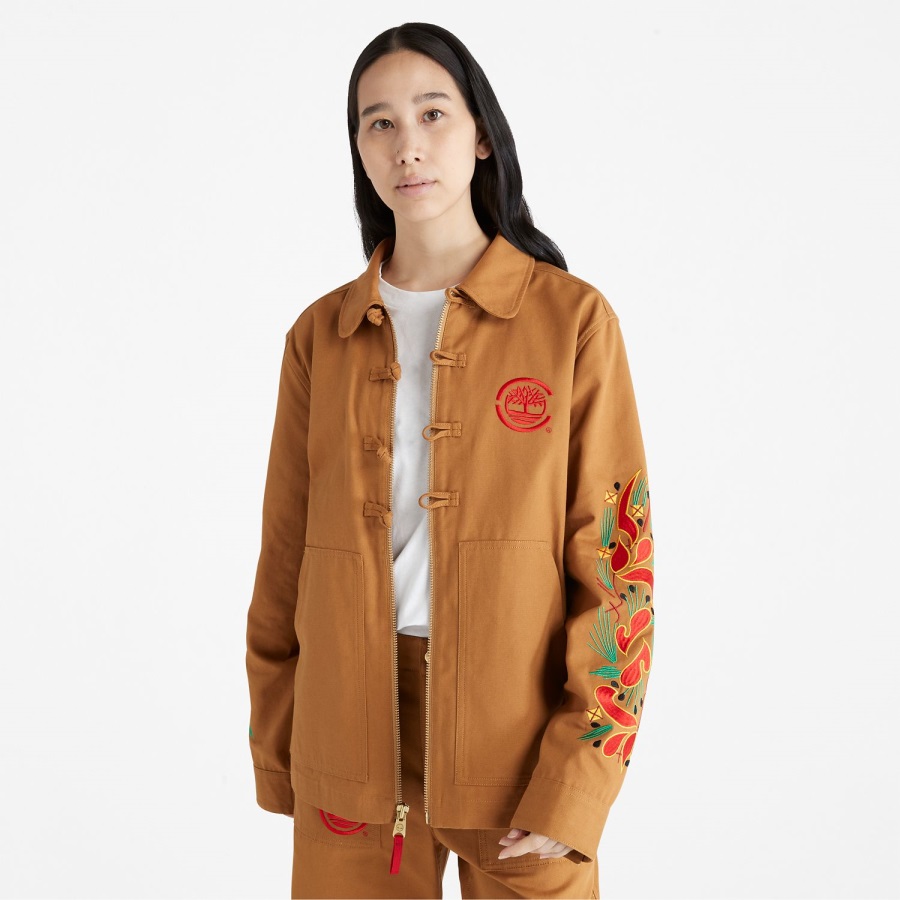 Timberland Ireland Clot X Duck Canvas Chore Jacket Wheat