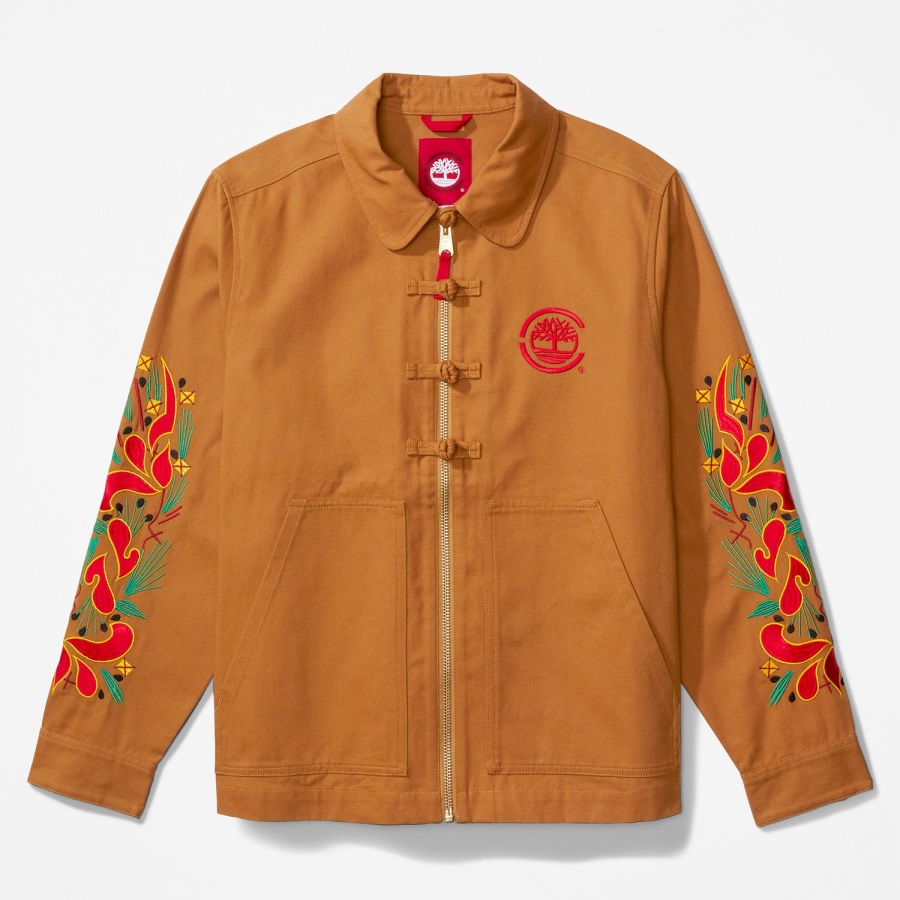 Timberland Ireland Clot X Duck Canvas Chore Jacket Wheat