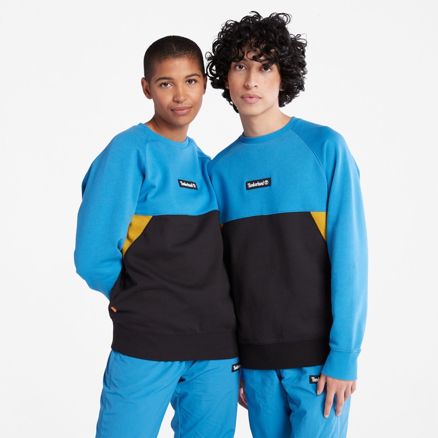 Timberland Ireland Colorblock Crewneck Sweatshirt Bright Blue/Black