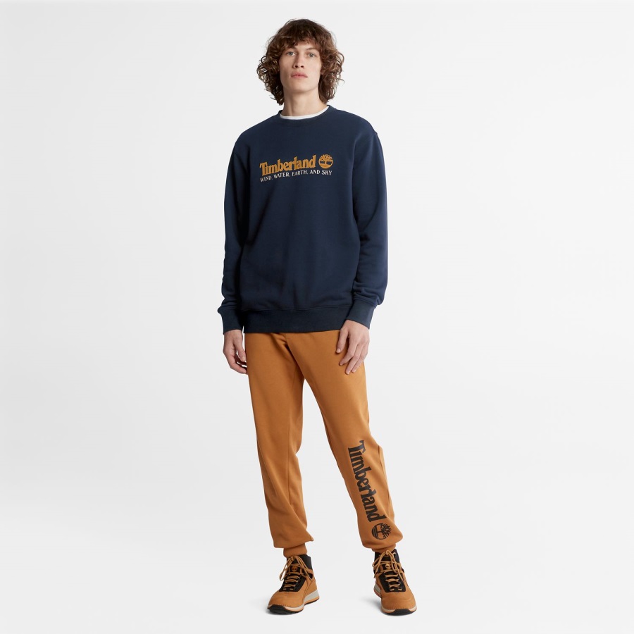 Timberland Ireland Dark Navy Wind Water Earth And Sky Crewneck Sweatshirt