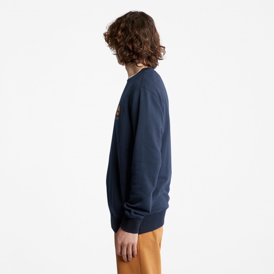 Timberland Ireland Dark Navy Wind Water Earth And Sky Crewneck Sweatshirt