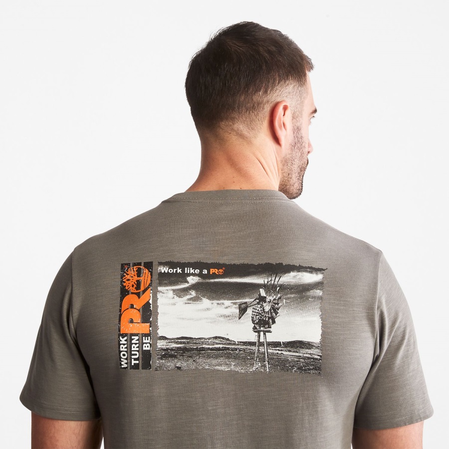 Timberland Ireland Gargoyle Men's Pro Base Plate Hw Windmill Graphic T-Shirt