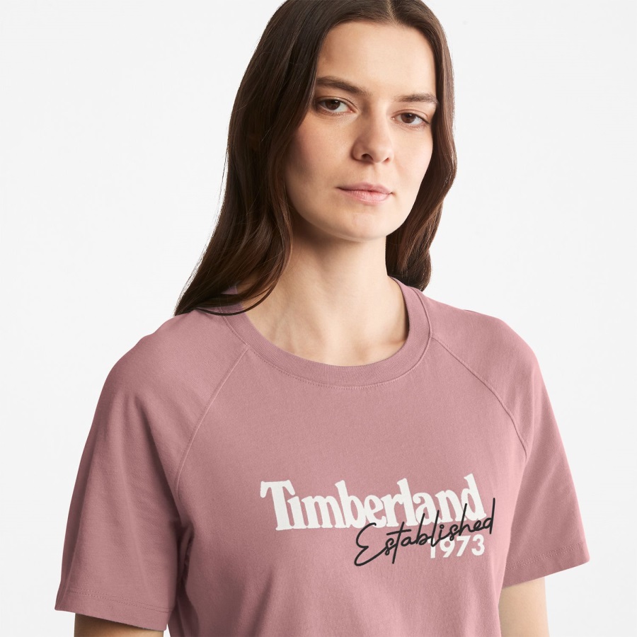 Timberland Ireland Grape Shake Women's Logo T-Shirt