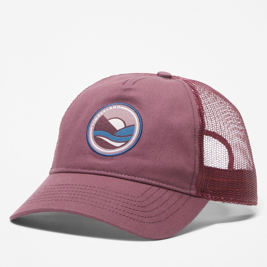 Timberland Ireland Grape Shake Women's Mountain Sunset Trucker Hat