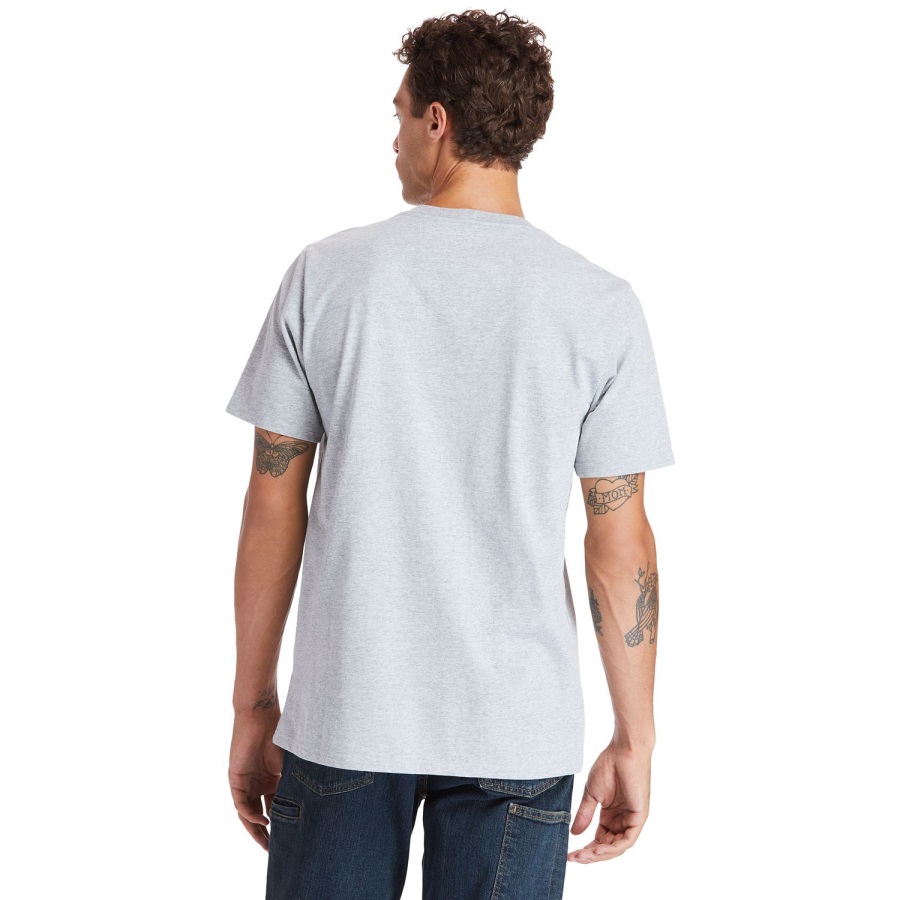 Timberland Ireland Grey Heather Men's Pro Base Plate Blended Short-Sleeve T-Shirt