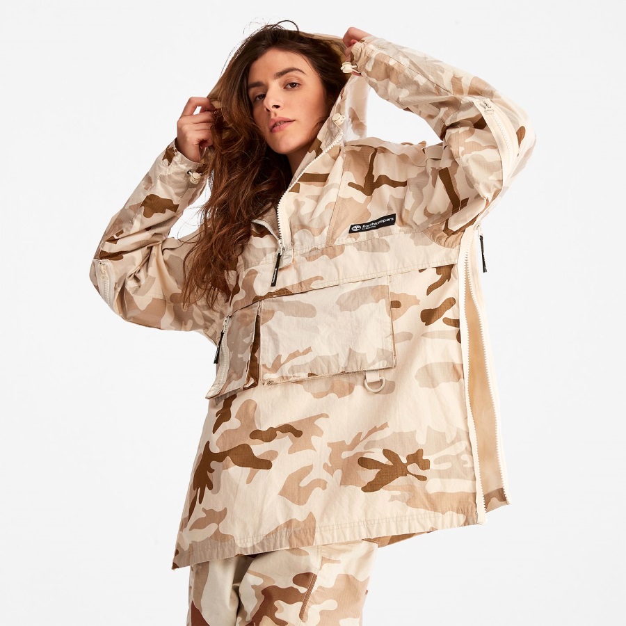Timberland Ireland House Camo Print Earthkeepers By Raeburn Packable Camo-Print Anorak