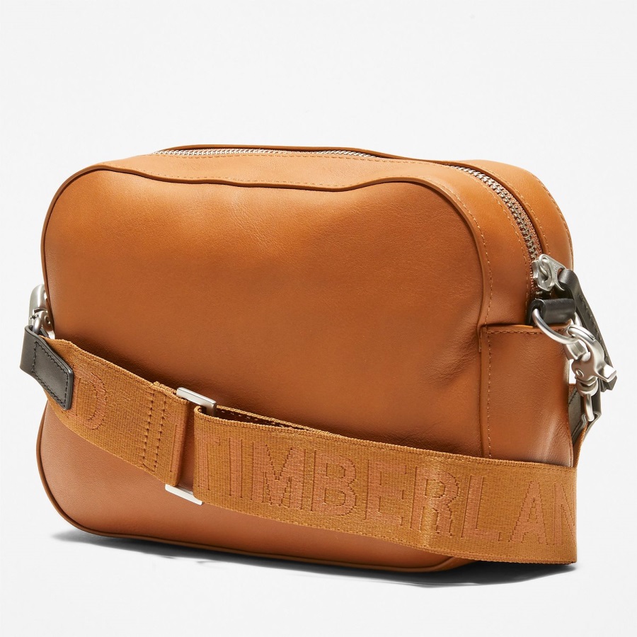 Timberland Ireland Leather Crossbody Bag Cottage Brown