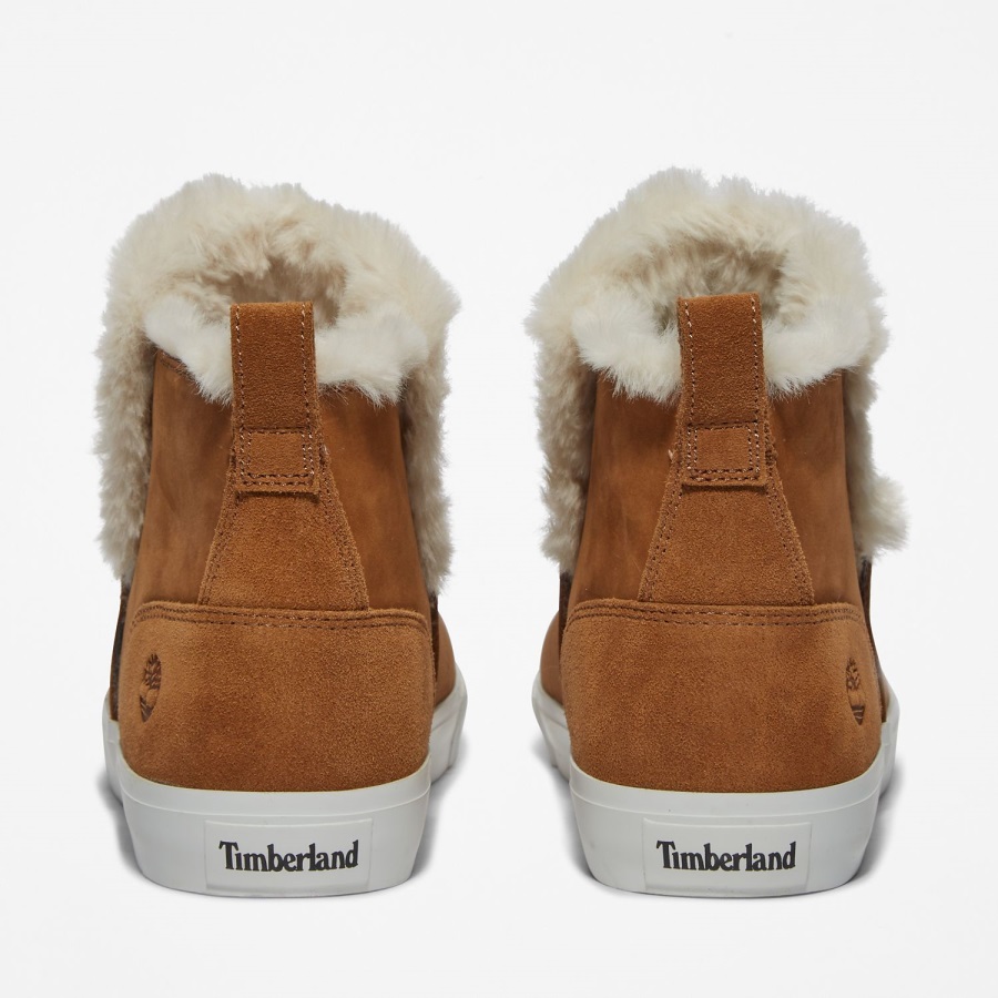 Timberland Ireland Medium Brown Nubuck Women's Skyla Bay Pull-On Boots