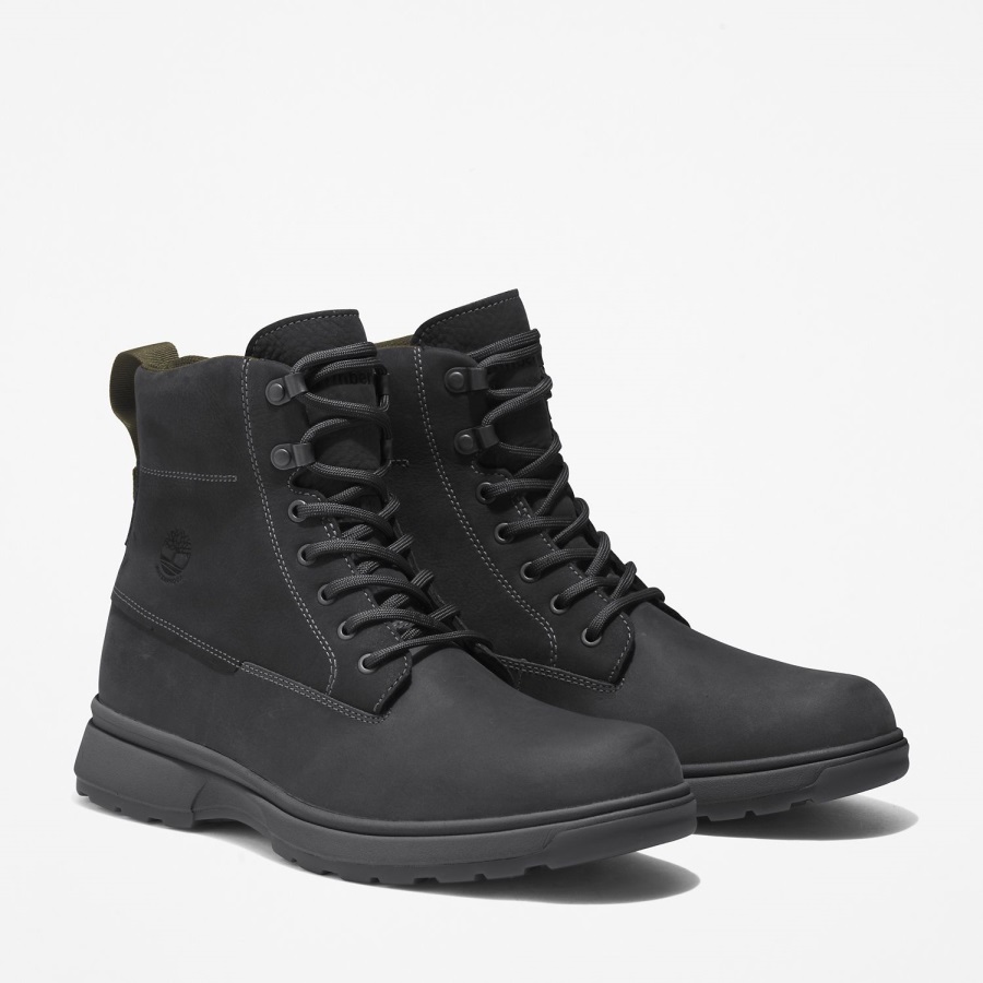 Timberland Ireland Men's Atwells Ave Waterproof Boots Black Full-Grain
