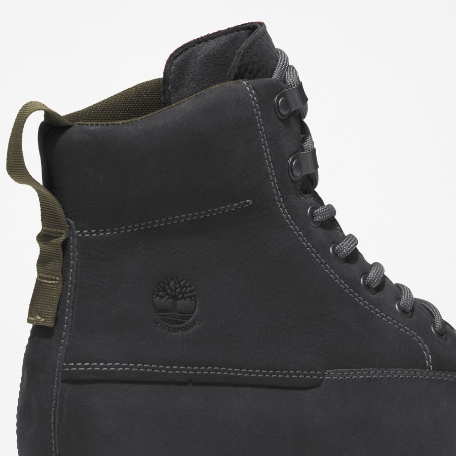 Timberland Ireland Men's Atwells Ave Waterproof Boots Black Full-Grain