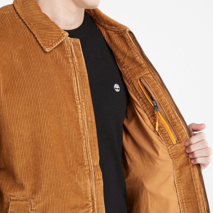 Timberland Ireland Men's Corduroy Chore Jacket Brown
