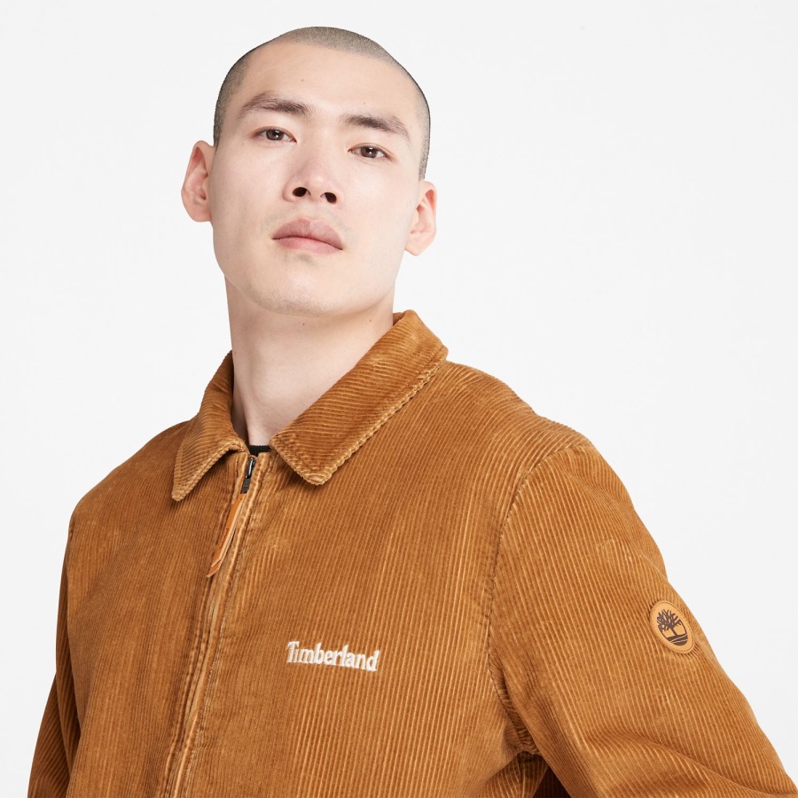 Timberland Ireland Men's Corduroy Chore Jacket Brown