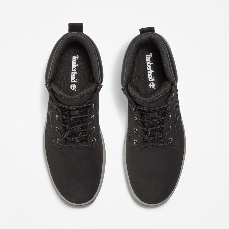 Timberland Ireland Men's Davis Square Boots Black Nubuck