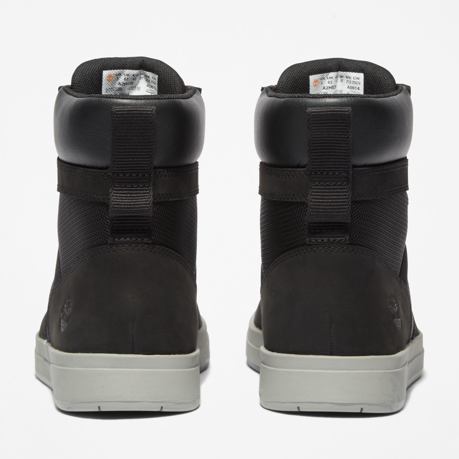 Timberland Ireland Men's Davis Square Boots Black Nubuck