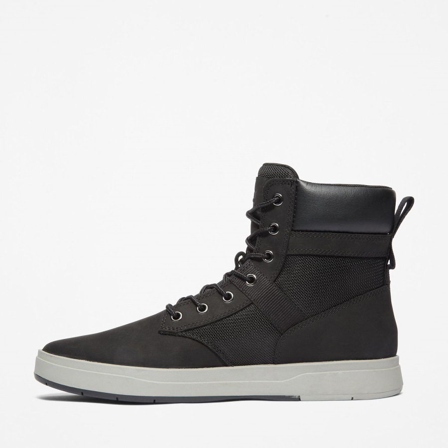 Timberland Ireland Men's Davis Square Boots Black Nubuck