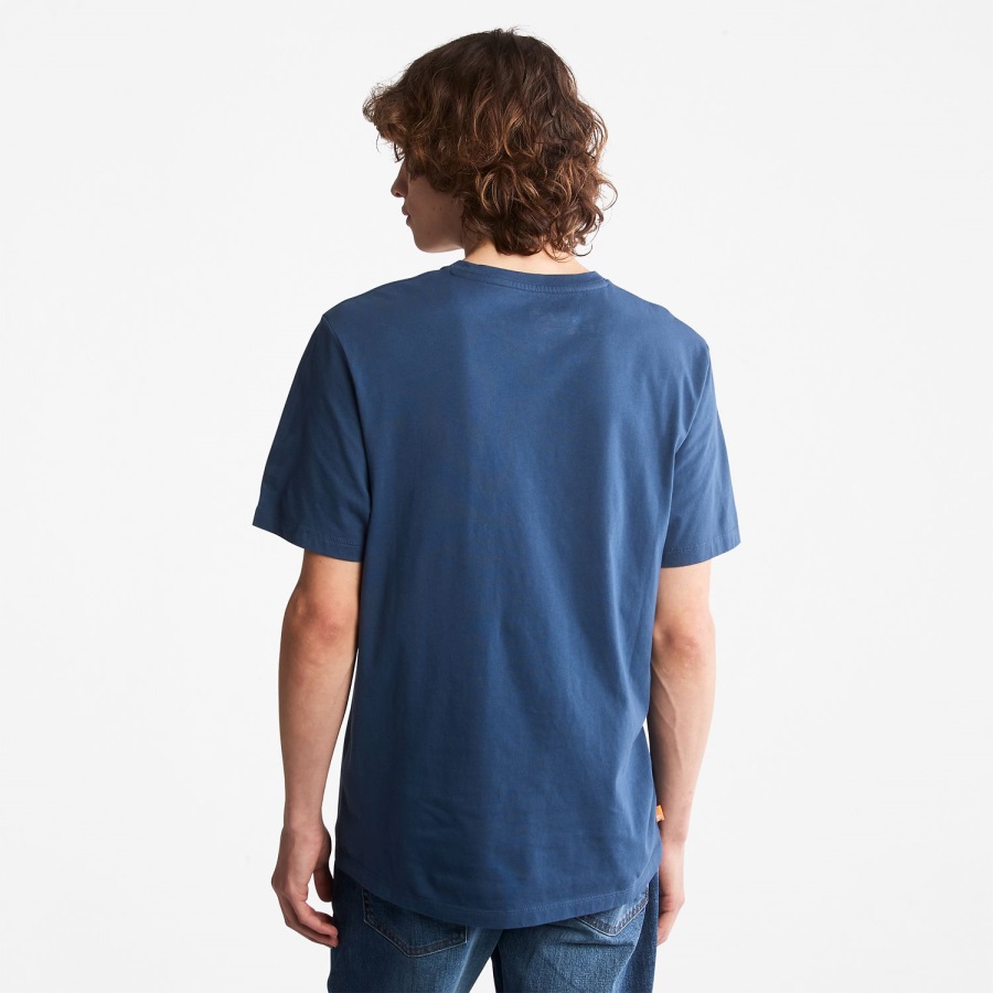 Timberland Ireland Men's Kennebec River Tree-Logo Tee Dark Denim