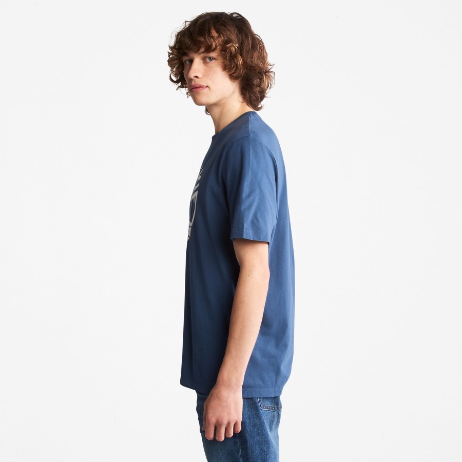 Timberland Ireland Men's Kennebec River Tree-Logo Tee Dark Denim