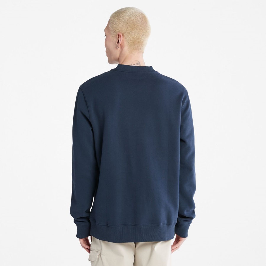 Timberland Ireland Men's Little Cold River Boucle Crewneck Sweatshirt Dark Navy