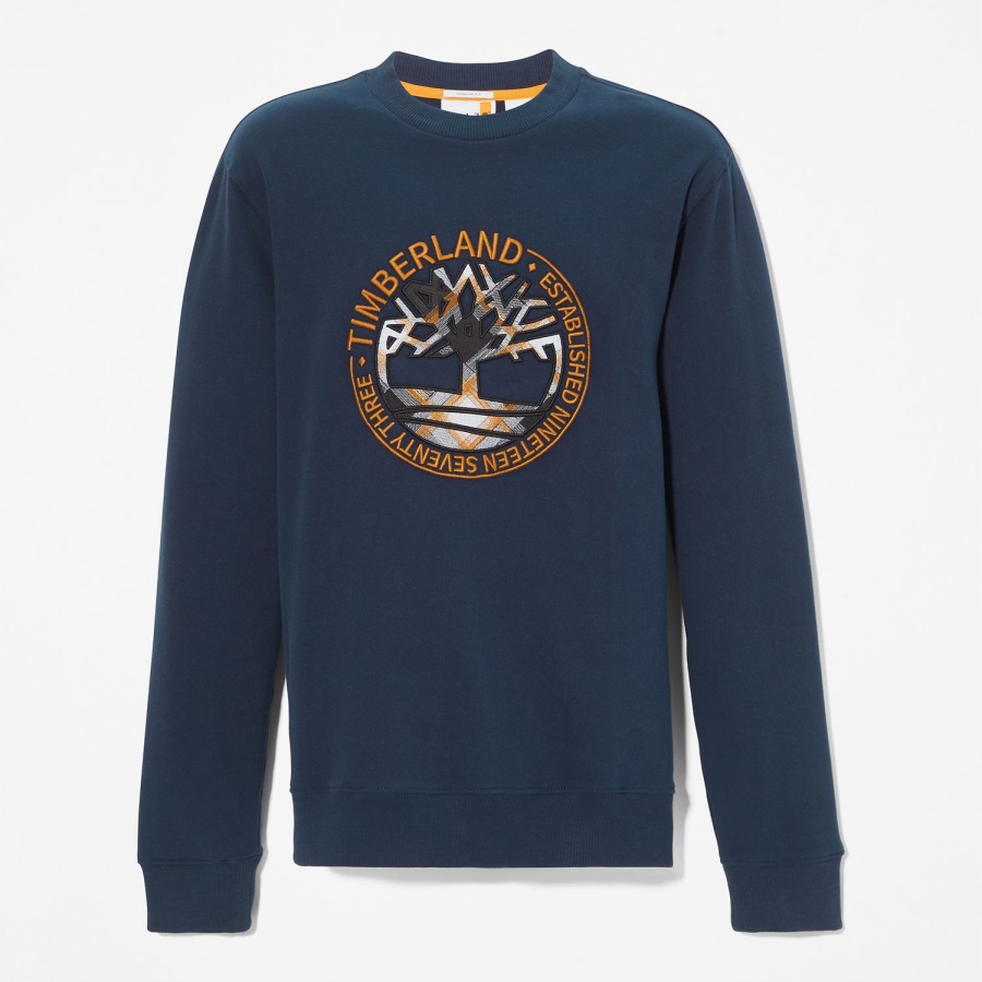 Timberland Ireland Men's Little Cold River Boucle Crewneck Sweatshirt Dark Navy