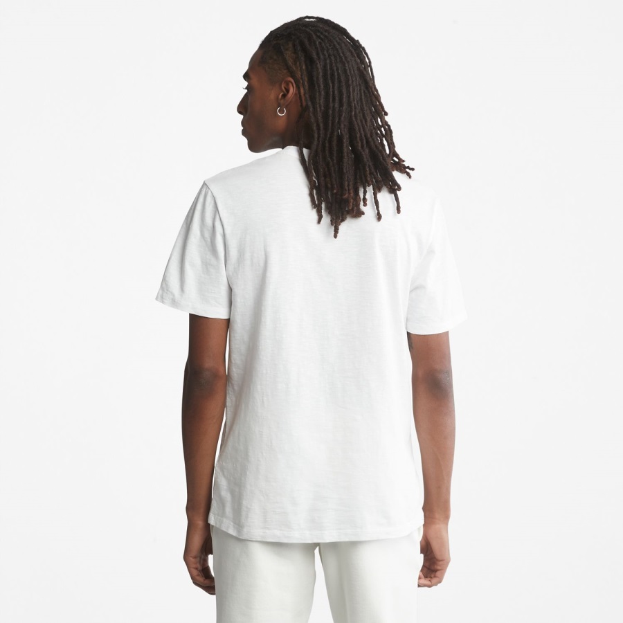 Timberland Ireland Men's Logo Slub T-Shirt White