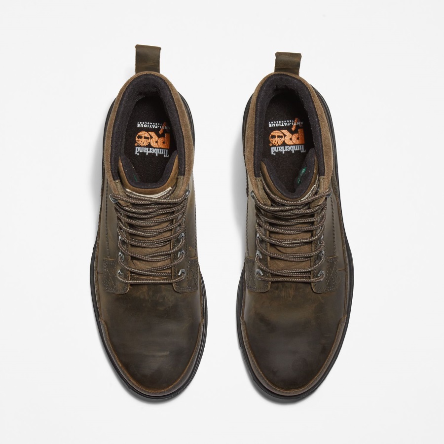 Timberland Ireland Men's Nashoba Ek+ 6 Composite Toe Waterproof Work Boot Turkish Coffee Full-Grain