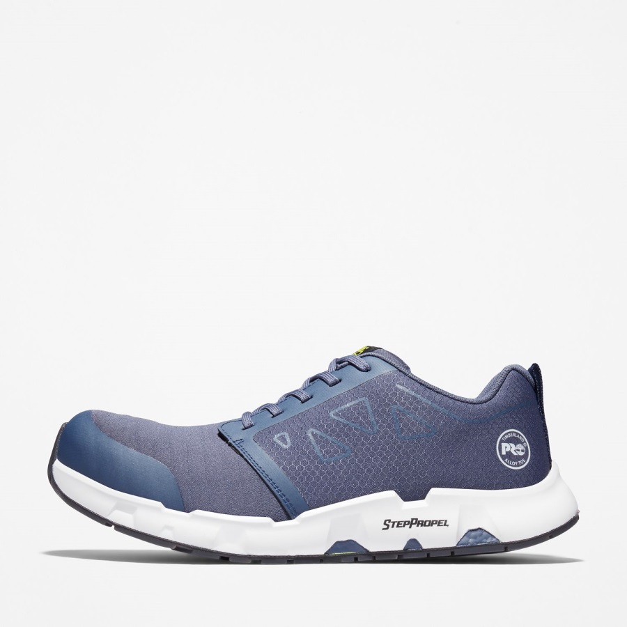 Timberland Ireland Men's Powertrain Sprint Alloy Toe Work Sneaker Navy/White