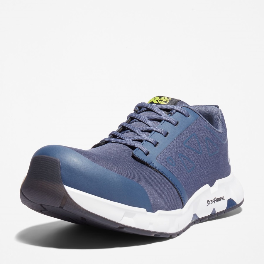 Timberland Ireland Men's Powertrain Sprint Alloy Toe Work Sneaker Navy/White