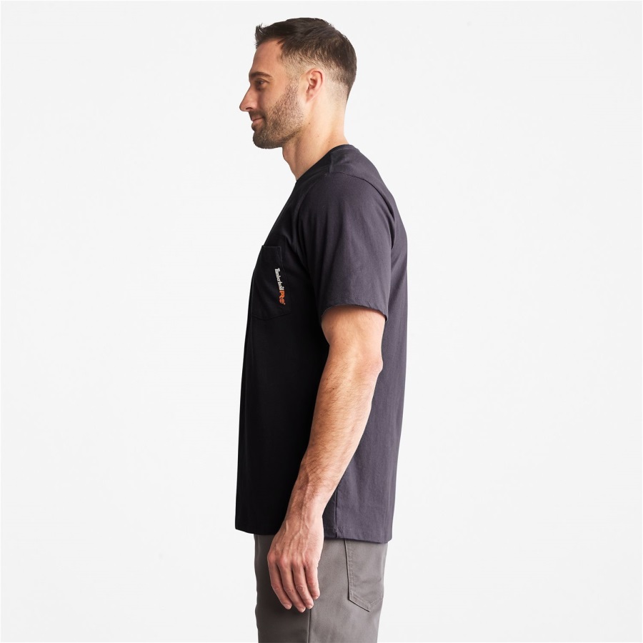Timberland Ireland Men's Pro Base Plate Blended Short-Sleeve T-Shirt Dark Navy