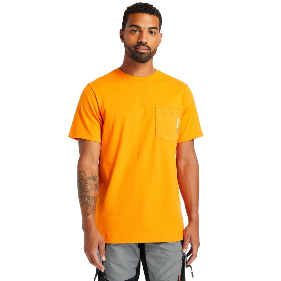Timberland Ireland Men's Pro Base Plate Blended Short-Sleeve T-Shirt PRO Orange