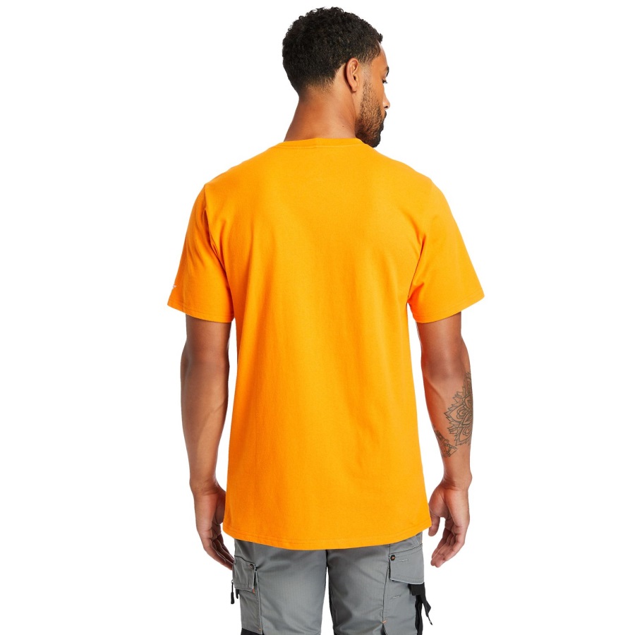 Timberland Ireland Men's Pro Base Plate Blended Short-Sleeve T-Shirt PRO Orange