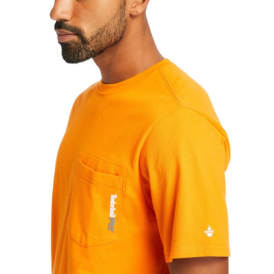 Timberland Ireland Men's Pro Base Plate Blended Short-Sleeve T-Shirt PRO Orange
