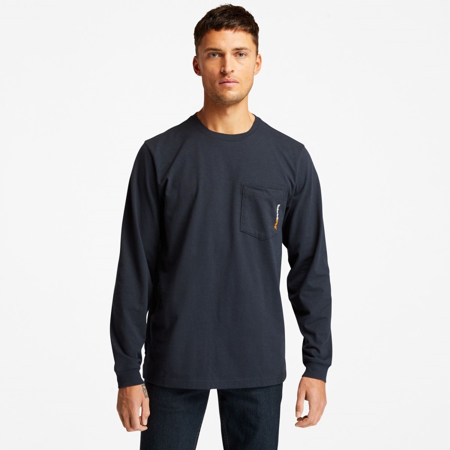 Timberland Ireland Men's Pro Base Plate Long-Sleeve T-Shirt Dark Navy