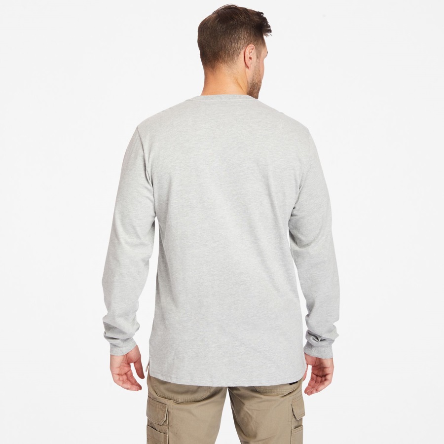 Timberland Ireland Men's Pro Base Plate Long-Sleeve T-Shirt Grey Heather