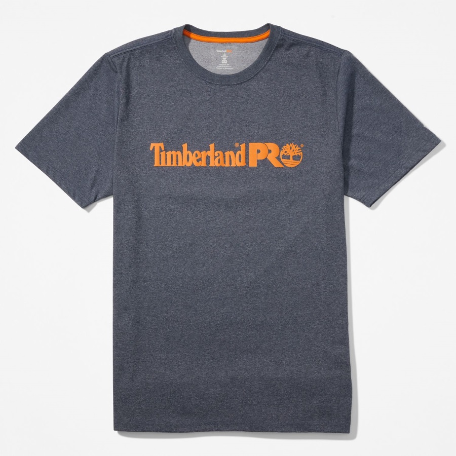 Timberland Ireland Men's Pro Base Plate Short-Sleeve Logo T-Shirt Navy Heather